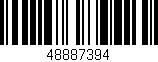 Código de barras (EAN, GTIN, SKU, ISBN): '48887394'