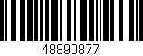 Código de barras (EAN, GTIN, SKU, ISBN): '48890877'