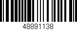 Código de barras (EAN, GTIN, SKU, ISBN): '48891138'
