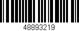 Código de barras (EAN, GTIN, SKU, ISBN): '48893219'