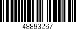 Código de barras (EAN, GTIN, SKU, ISBN): '48893267'