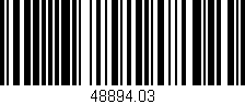Código de barras (EAN, GTIN, SKU, ISBN): '48894.03'