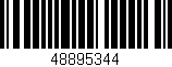 Código de barras (EAN, GTIN, SKU, ISBN): '48895344'