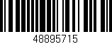 Código de barras (EAN, GTIN, SKU, ISBN): '48895715'