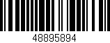 Código de barras (EAN, GTIN, SKU, ISBN): '48895894'