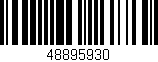 Código de barras (EAN, GTIN, SKU, ISBN): '48895930'