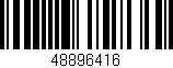 Código de barras (EAN, GTIN, SKU, ISBN): '48896416'
