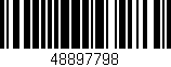 Código de barras (EAN, GTIN, SKU, ISBN): '48897798'