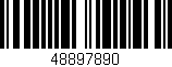 Código de barras (EAN, GTIN, SKU, ISBN): '48897890'