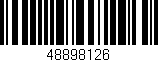 Código de barras (EAN, GTIN, SKU, ISBN): '48898126'