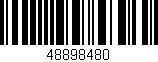 Código de barras (EAN, GTIN, SKU, ISBN): '48898480'