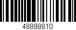 Código de barras (EAN, GTIN, SKU, ISBN): '48898810'