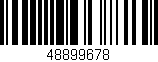 Código de barras (EAN, GTIN, SKU, ISBN): '48899678'