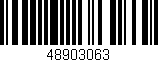Código de barras (EAN, GTIN, SKU, ISBN): '48903063'