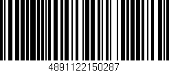 Código de barras (EAN, GTIN, SKU, ISBN): '4891122150287'
