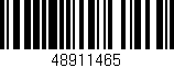 Código de barras (EAN, GTIN, SKU, ISBN): '48911465'