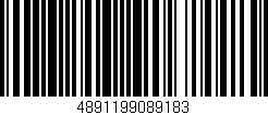 Código de barras (EAN, GTIN, SKU, ISBN): '4891199089183'
