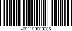 Código de barras (EAN, GTIN, SKU, ISBN): '4891199089206'