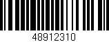 Código de barras (EAN, GTIN, SKU, ISBN): '48912310'