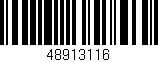 Código de barras (EAN, GTIN, SKU, ISBN): '48913116'