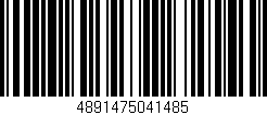 Código de barras (EAN, GTIN, SKU, ISBN): '4891475041485'
