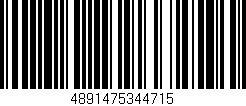Código de barras (EAN, GTIN, SKU, ISBN): '4891475344715'
