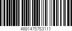 Código de barras (EAN, GTIN, SKU, ISBN): '4891475753111'