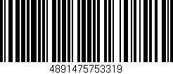 Código de barras (EAN, GTIN, SKU, ISBN): '4891475753319'