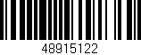 Código de barras (EAN, GTIN, SKU, ISBN): '48915122'