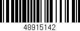 Código de barras (EAN, GTIN, SKU, ISBN): '48915142'
