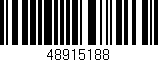 Código de barras (EAN, GTIN, SKU, ISBN): '48915188'