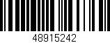 Código de barras (EAN, GTIN, SKU, ISBN): '48915242'