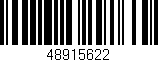 Código de barras (EAN, GTIN, SKU, ISBN): '48915622'