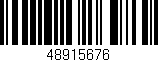 Código de barras (EAN, GTIN, SKU, ISBN): '48915676'