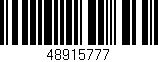 Código de barras (EAN, GTIN, SKU, ISBN): '48915777'