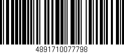 Código de barras (EAN, GTIN, SKU, ISBN): '4891710077798'