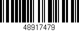 Código de barras (EAN, GTIN, SKU, ISBN): '48917479'