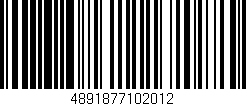 Código de barras (EAN, GTIN, SKU, ISBN): '4891877102012'