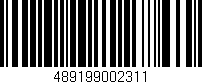 Código de barras (EAN, GTIN, SKU, ISBN): '489199002311'