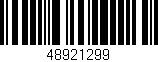 Código de barras (EAN, GTIN, SKU, ISBN): '48921299'