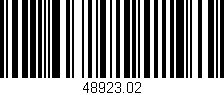 Código de barras (EAN, GTIN, SKU, ISBN): '48923.02'