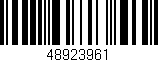 Código de barras (EAN, GTIN, SKU, ISBN): '48923961'