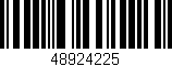 Código de barras (EAN, GTIN, SKU, ISBN): '48924225'