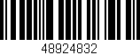Código de barras (EAN, GTIN, SKU, ISBN): '48924832'