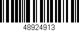 Código de barras (EAN, GTIN, SKU, ISBN): '48924913'