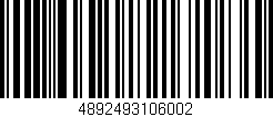 Código de barras (EAN, GTIN, SKU, ISBN): '4892493106002'