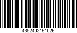 Código de barras (EAN, GTIN, SKU, ISBN): '4892493151026'