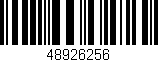 Código de barras (EAN, GTIN, SKU, ISBN): '48926256'