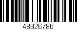 Código de barras (EAN, GTIN, SKU, ISBN): '48926786'