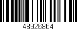 Código de barras (EAN, GTIN, SKU, ISBN): '48926864'